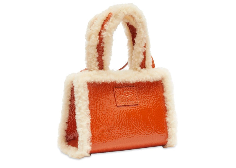 Telfar x Ugg Small Patent Leather Shopping  Bag