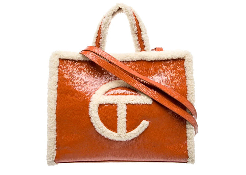 Telfar x Ugg Patent Leather Tote Bag