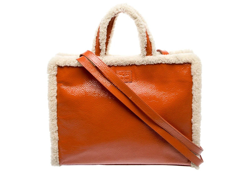 Telfar x Ugg Patent Leather Tote Bag