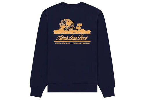 Aime Leon Dore Unisphere Crewneck Sweatshirt Navy