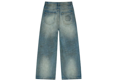 Broken Planet Wide-Leg Denim Jeans Light Blue