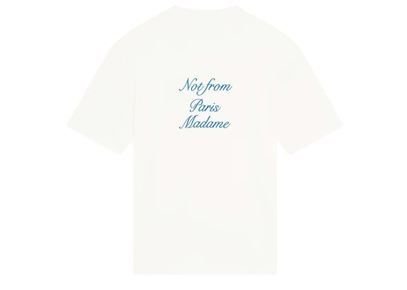 Drôle de Monsieur Le Slogan Cursive Tee Off White