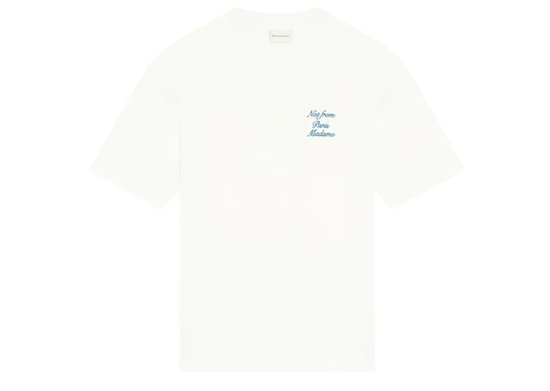 Drôle de Monsieur Le Slogan Cursive Tee Off White