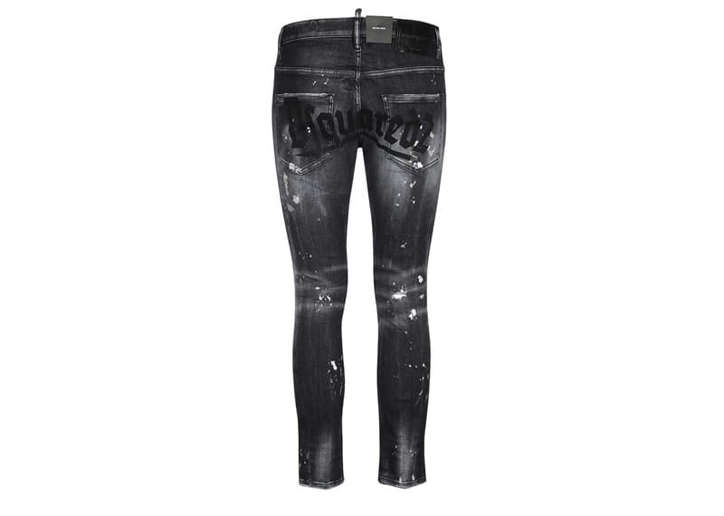 Dsquared2 Skater 5 Pockets Washed Black