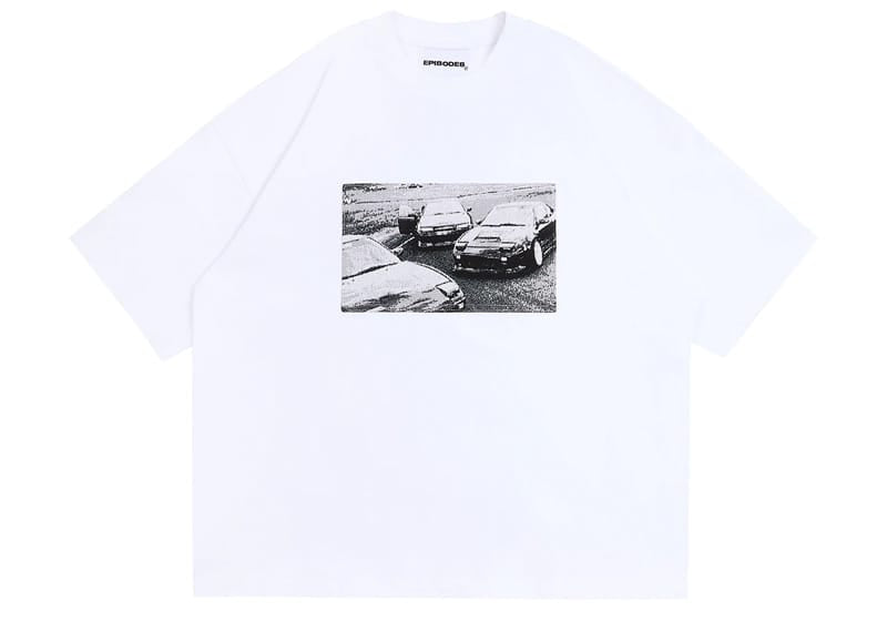 Episodes Overdrive Tapestry Patch Tee White