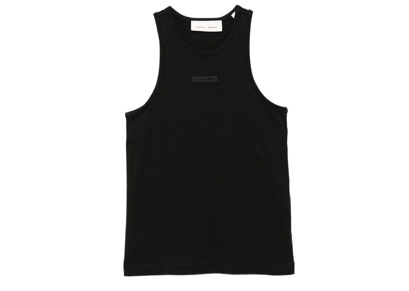 Fear of God Essentials Kids Jet Black Tank Top (8 Years)