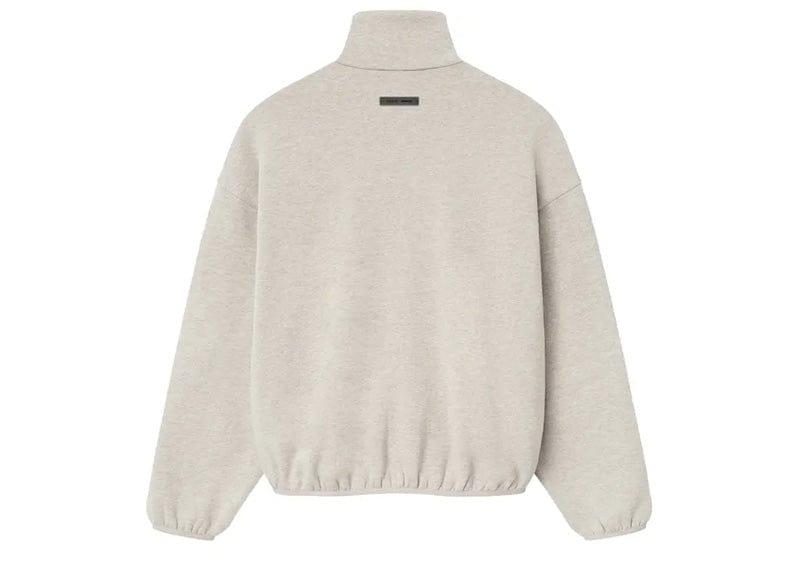 Fear of God Essentials Modern Fleece Piping Track Jacket Heather Stone/Cloud White