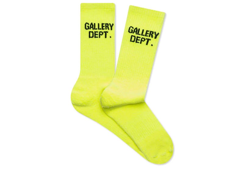 Gallery Dept. Logo Socks Neon