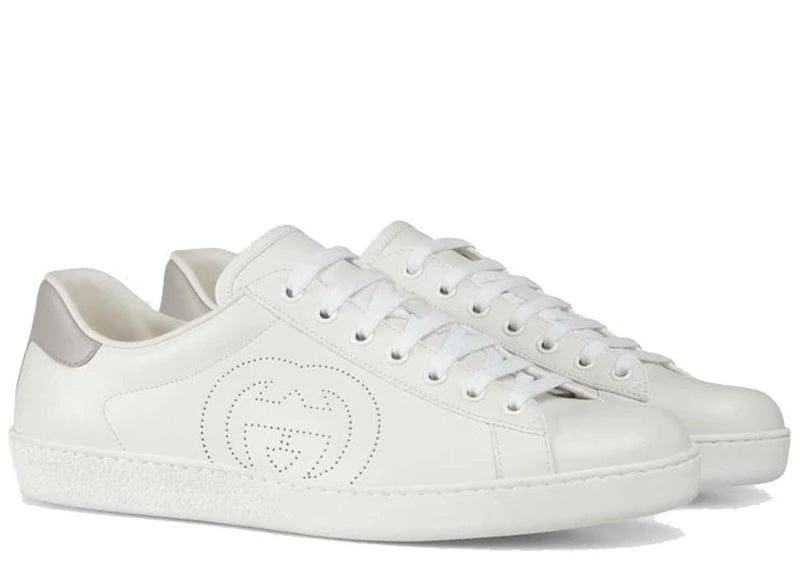 Gucci Ace Perforated Interlocking G White