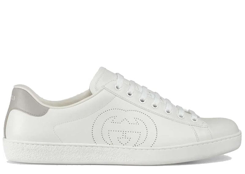 Gucci Ace Perforated Interlocking G White