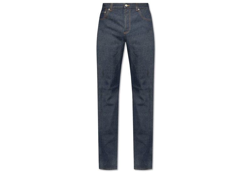 Gucci GG Embossed Detail Jeans Blue