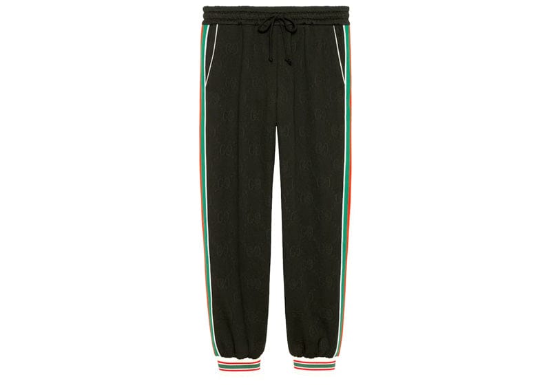 Gucci GG Jacquard Jersey Jogging Pants Black