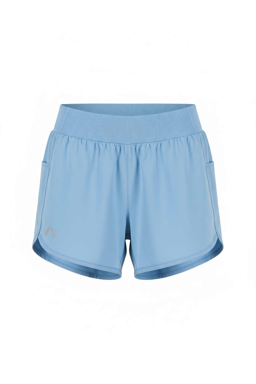 Ladies Gym Shorts - Baby Blue