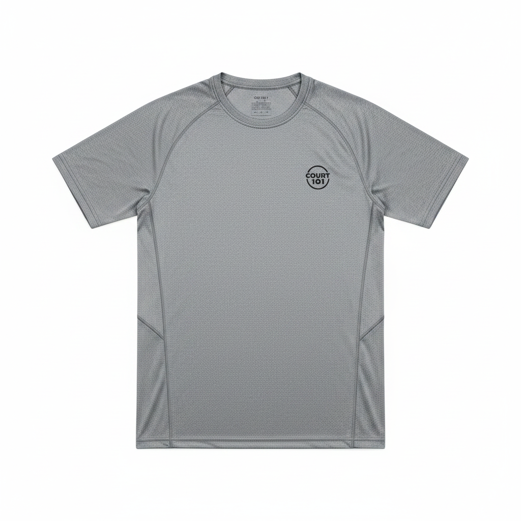 Court 101 Men's Performance Tee flat lay