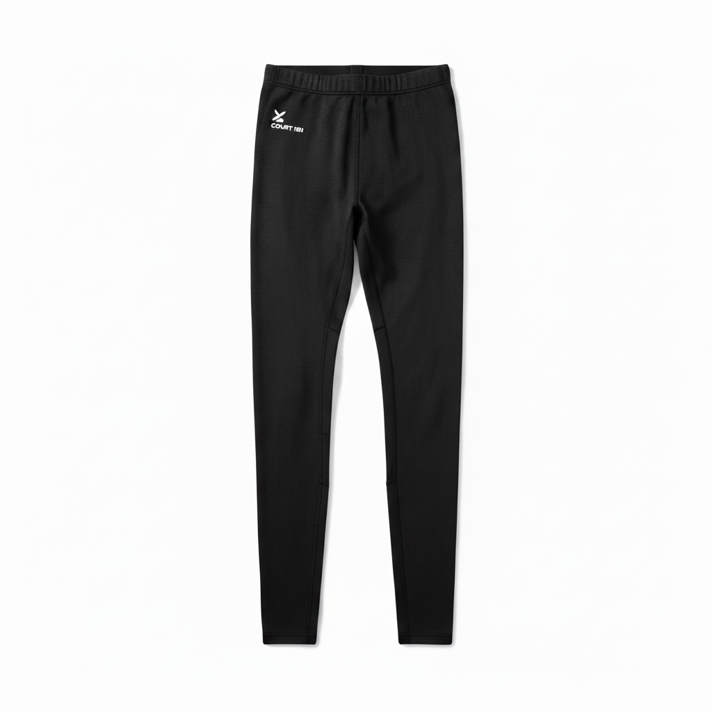 Court 101 Men's Compression Tights Black flat lay