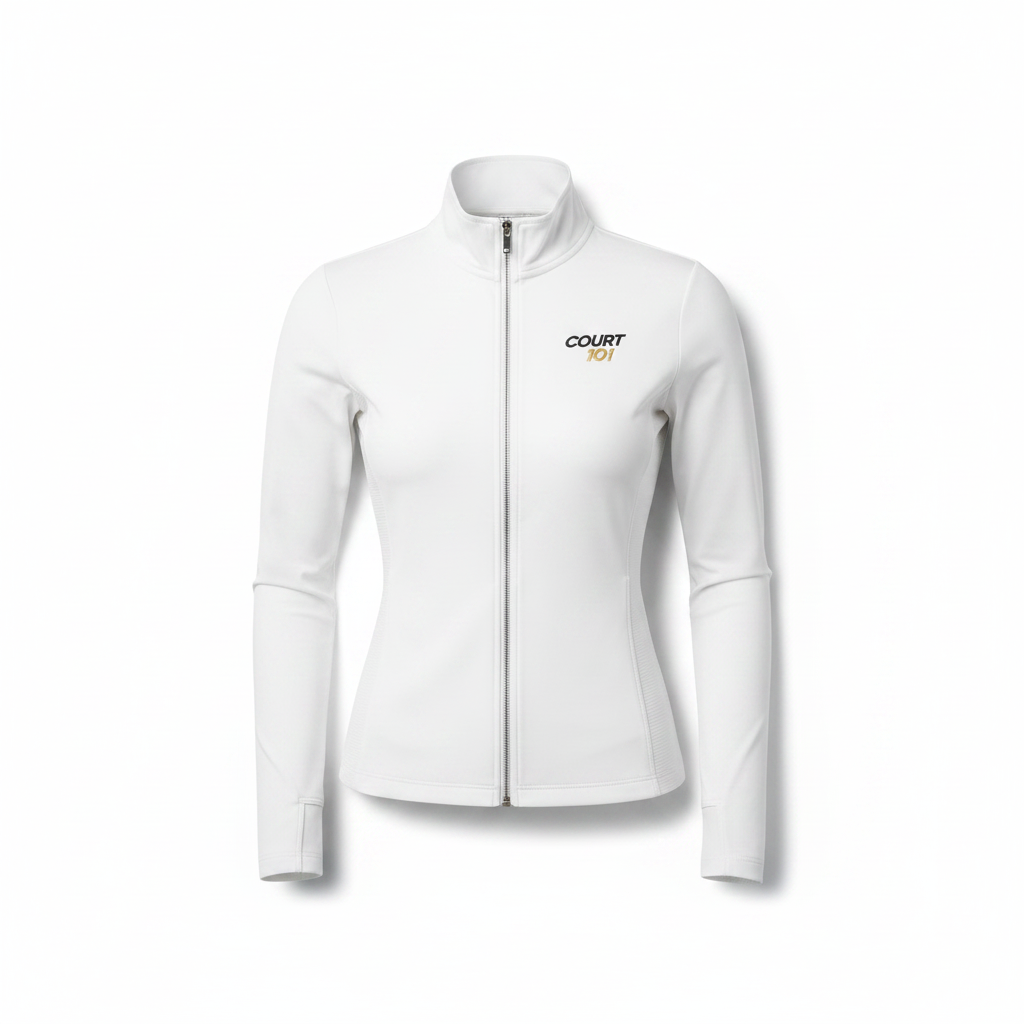 Court 101 Women's Track Jacket Black flat lay