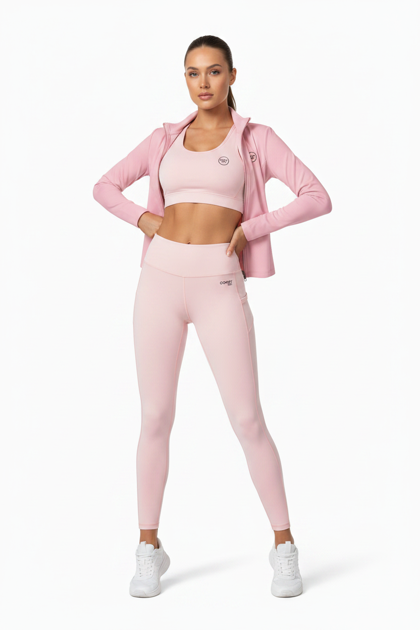 Court 101 Women's 3-Piece Set Baby Pink - On Model