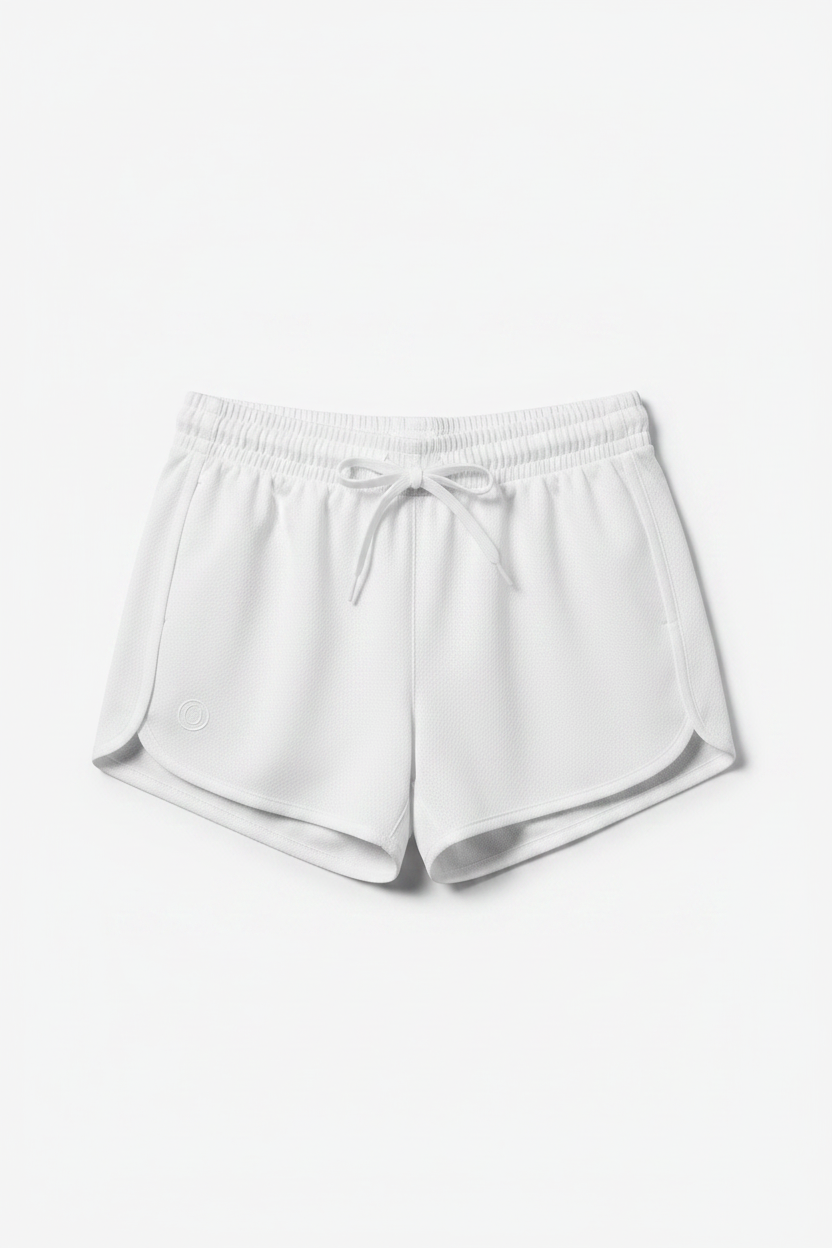 Ladies Gym Shorts - White