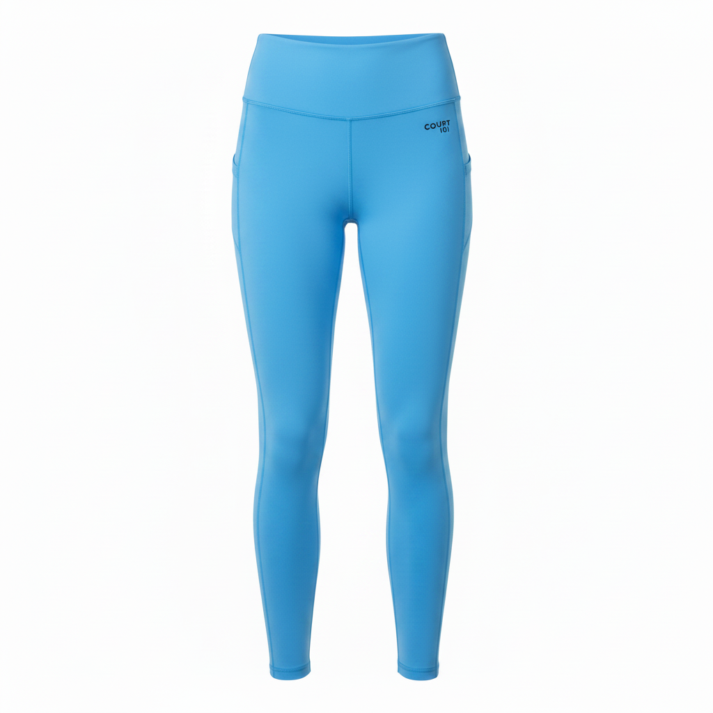 Court 101 Women's Leggings Sky Blue flat lay